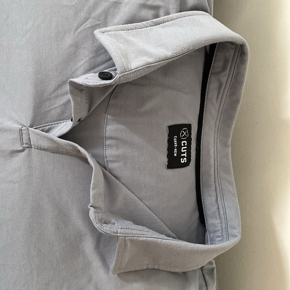 Mens Cuts Polo. Size XXL. Grey - Picture 2 of 3
